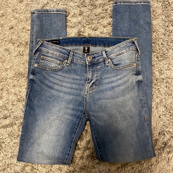 True Religion Denim - True Religion Stella Light Wash Mid Ride Skinny Jeans